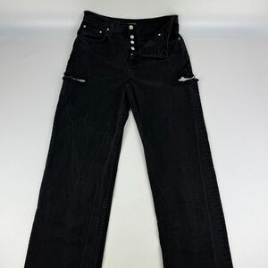 GRLFRND Black Boyfriend Jeans